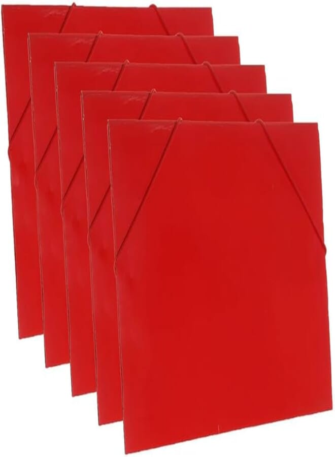 3A Cardboard Appreciation Certificate Holder 23X32cm 5 Pieces Set - Red 4161-2